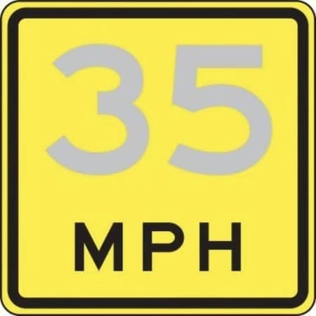 Accuform SPEED LIMIT SIGN ADVISORY SPEED FRR50920DP FRR50920DP